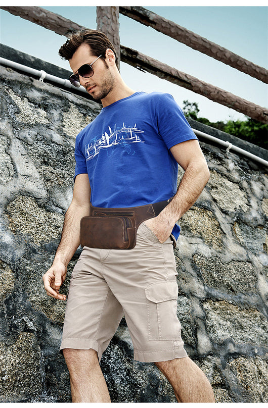 Riñonera Deportiva de Cuero Genuino para Hombre - Image 7