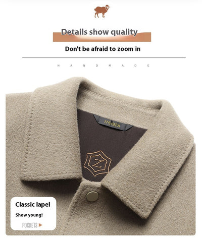 Chaqueta Polo de Lana Doble Faz para Otoño e Invierno - Tejida a Mano - Image 10