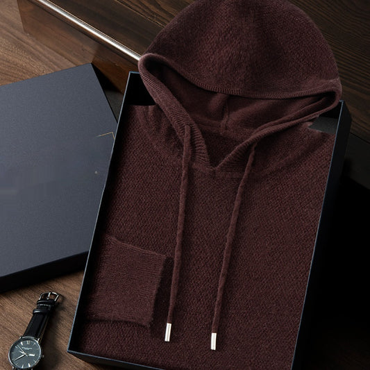 Suéter de Cashmira con Capucha para Hombre Otoño Invierno - Image 2