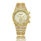 Reloj Empresarial Shang Sports para Hombre con Oro y Diamantes