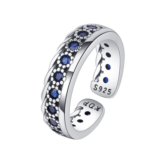 Anillo de Plata Esterlina 925 Diseño Minimalista Desgastado - Image 5