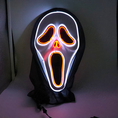 Máscara Calavera LED Luminosa con Sonido Aterrador - Image 12