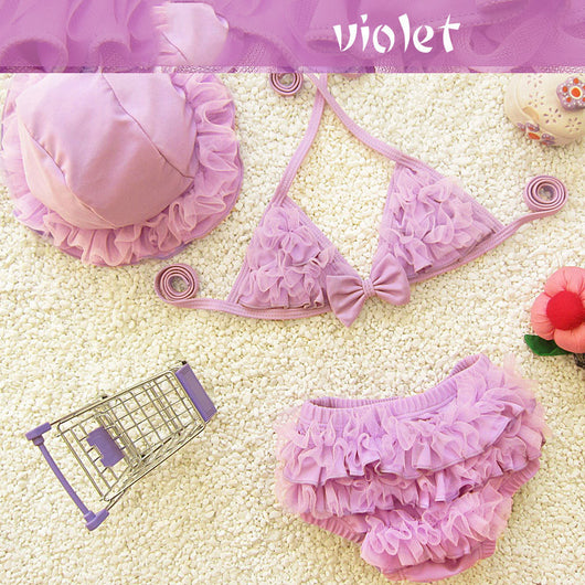 Traje de Baño Dividido para Bebé y Niña - Diseño Princesa - Image 4