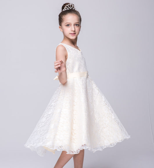 Vestido de Encaje Elegante para Niñas - Estilo Europeo y Americano - Image 16