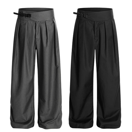 Pantalones Casuales Sofisticados Unisex Corte Relajado Estilo Retro Americano - Image 19