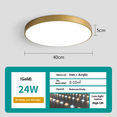 Lámpara de Techo LED Redonda Minimalista para Sala de Estar - Image 17