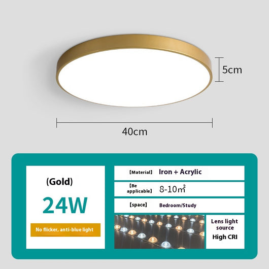 Lámpara de Techo LED Redonda Minimalista para Sala de Estar - Image 17