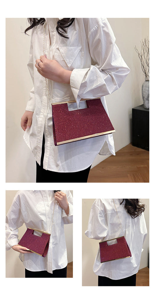 Bolso Mensajero Brillante para Mujer con Asa de Mano - Image 30