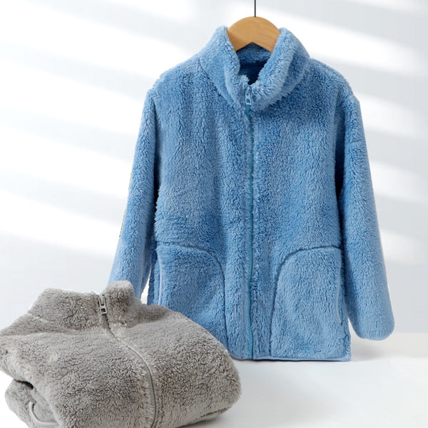 Abrigo Acolchado Forrado en Polar para Padres e Hijos