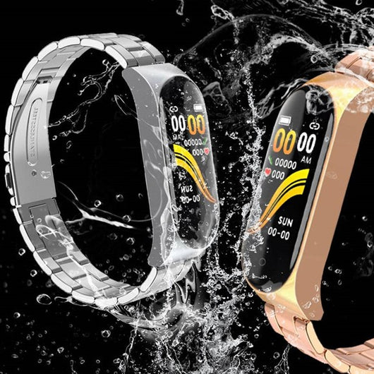 Pulsera Inteligente Monitor de Frecuencia Cardíaca y Presión Arterial