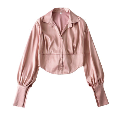 Blusa Ejecutiva con Cintura Anudada y Mangas Globo - Image 19
