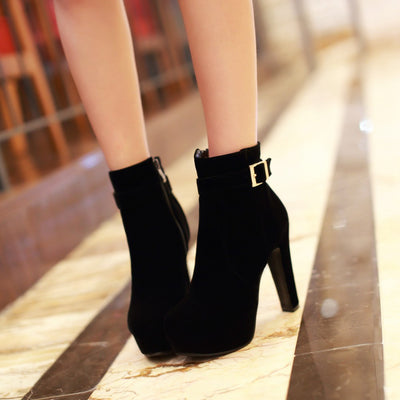 Botas Martin para Mujer Otoño Invierno con Tacón Grueso Alto - Image 11