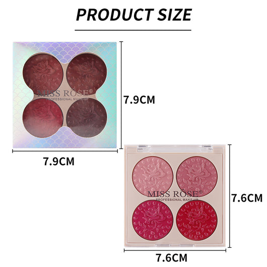 Paleta de Labios MISS ROSE 4 Colores - Brillo Labial Hidratante de Larga Duración - Image 10