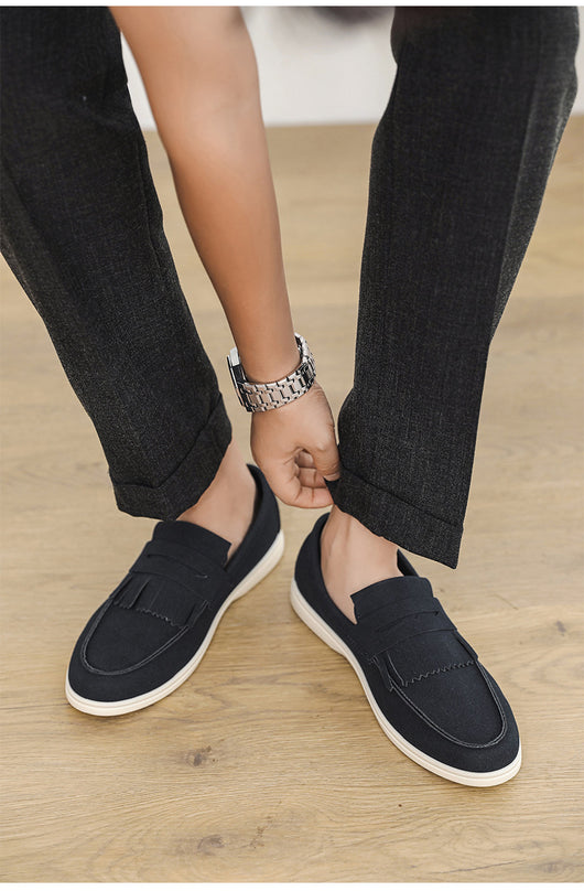 Mocasines de Cuero Mate para Hombre - Calzado Slip-on Elegante - Image 16