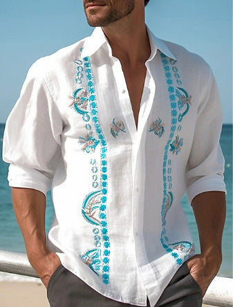 Camisa Casual de Playa para Hombre con Estampado Fashion - Image 30