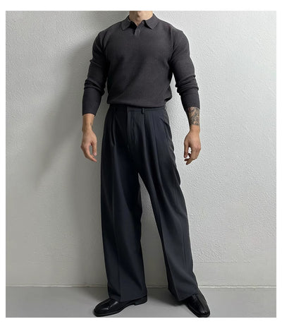 Suéter Ejecutivo Slim Fit Estilo Británico para Hombre - Image 19