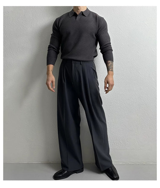 Suéter Ejecutivo Slim Fit Estilo Británico para Hombre - Image 19