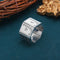 Anillo de Plata Esterlina 925 Cuadrado Brillante para Hombre