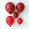 Pack 50 Globos Látex Rojo Perlado Doble Capa - Decoración Elegante para Bodas y Celebraciones