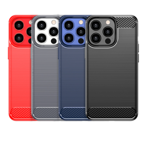 Funda de Fibra de Carbono Cepillada - Protección Premium para tu Teléfono