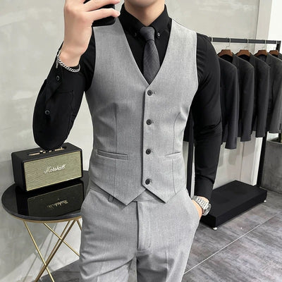 Chaleco de Traje Ejecutivo para Hombre Talla Grande - Image 6