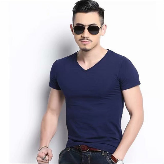 Camiseta Suelta de Verano Estilo Hong Kong - Manga Corta Lisa - Image 19