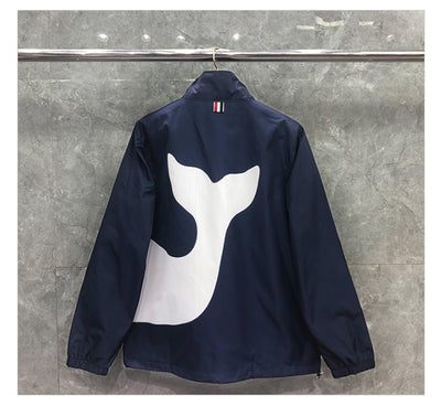 Chaqueta de Cuello Alto con Cierre y Estampado de Ballena - Image 6