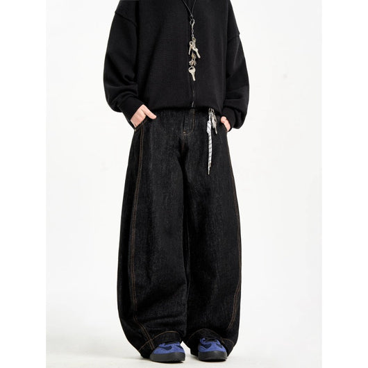 Pantalones Holgados Retro Estilo Sable con Patrón Cielo Estrellado para Hombre - Image 6