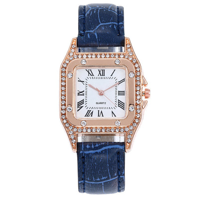 Reloj de Cuarzo Elegante con Esfera Cuadrada y Correa Ajustable - Image 8
