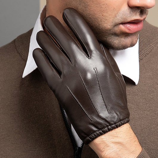 Guantes de Piel de Oveja con Forro Polar y Acolchado Térmico - Image 7