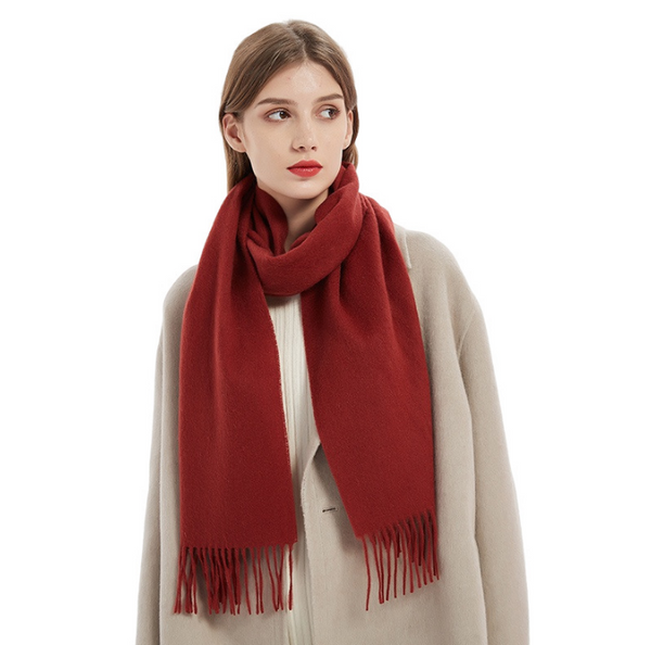 Bufanda de Cachemira Suave para Mujer - Colores Lisos y Elegantes