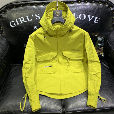 Chaqueta de Trabajo Casual con Capucha - Abrigo Shell para Hombre - Image 31