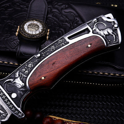 Cuchillo Plegable de Supervivencia para Camping y Outdoor - Image 9