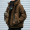 Chaqueta Acolchada de Trabajo Impermeable con Capucha y Múltiples Bolsillos