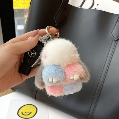 Llavero Colgante Conejo Peluche Mink Red Viral - Image 16