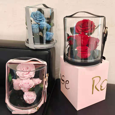 Rosa Roja Eterna en Acrílico - Regalo Romántico Jardín Secreto
