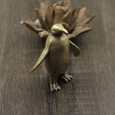 Ornamentos de Pingüino en Latón Macizo Grande - Image 7