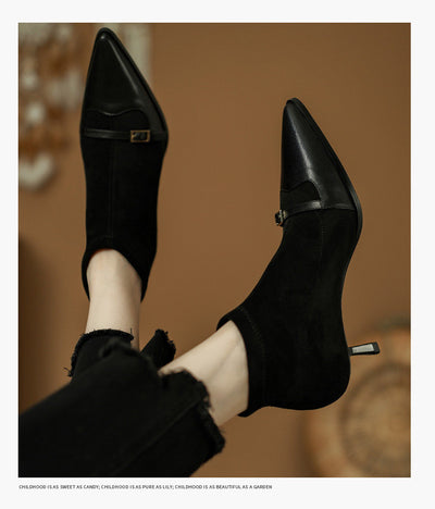 Botas Negras para Mujer con Tacón Fino - Elegantes y Versátiles - Image 13
