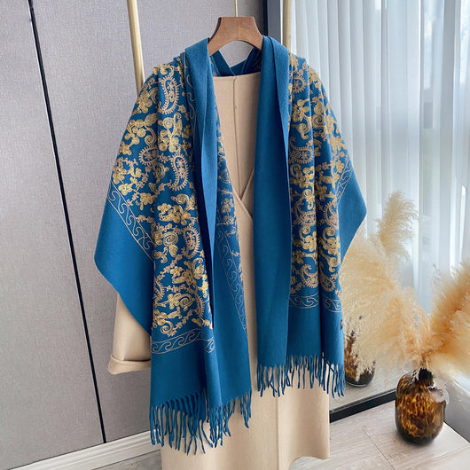 Chal Bordado con Flores de Anacardo para Mujer - Image 13