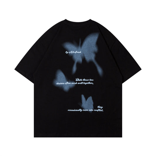 Camiseta Estampado Mariposa Araña para Hombre - Image 13