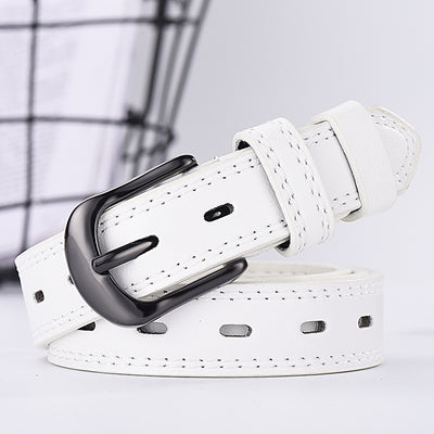 Cinturón Unisex Delgado Calado - Estilo Coreano para Jeans y Vestidos - Image 4