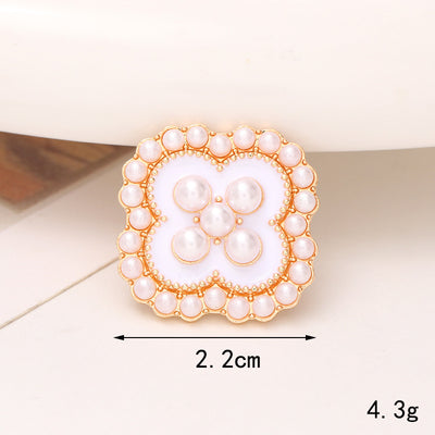 Adornos de Cristal Brillante para Zapatos - Accesorios DIY Estilo Clásico con Flor de Perla - Image 12