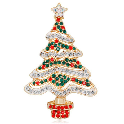 Broche Navideño Campana con Diamantes de Aleación - Image 3