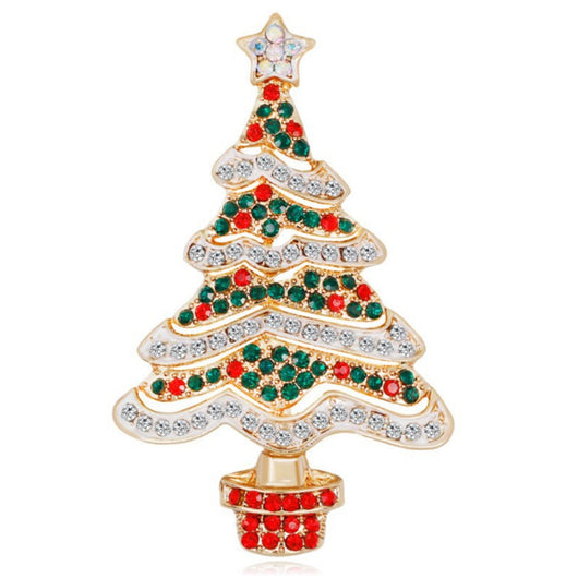 Broche Navideño Campana con Diamantes de Aleación - Image 3