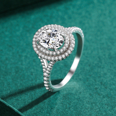 Anillo de Plata 925 con Diamante Talla Esmeralda - Image 9