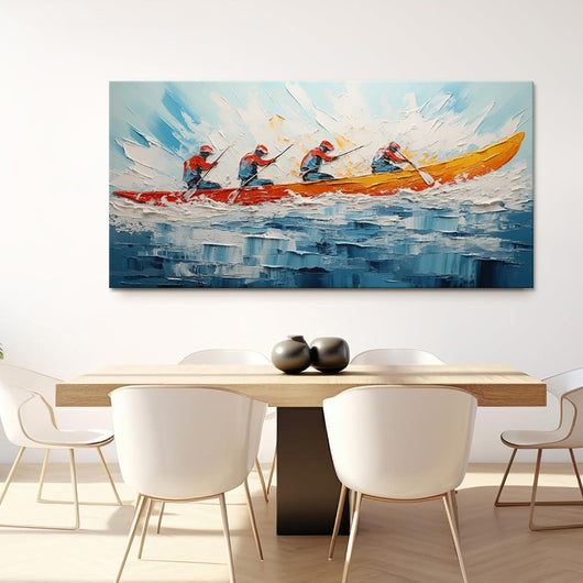 Cuadro Óleo Artesanal Gran Formato - Paisaje Marino con Velero para Sala de Estar - Image 17