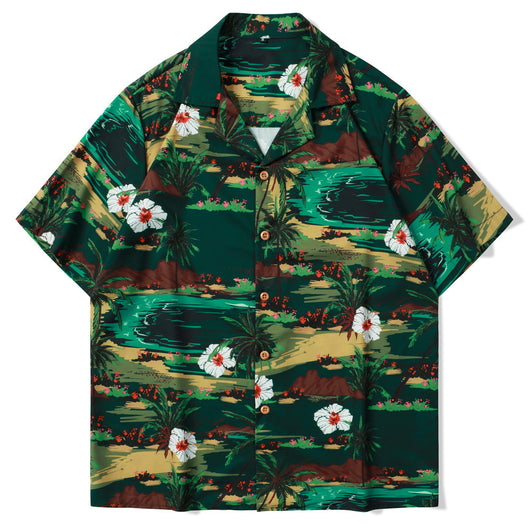 Cardigan Estampado Hawaii - Camisa Playa Unisex Manga Corta - Image 5