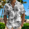 Camisa Manga Corta Estampado Digital Tallas Grandes Hombre