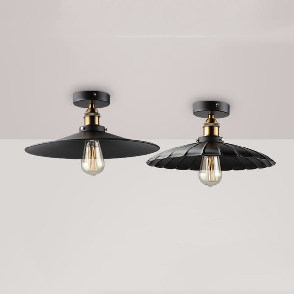 Lámpara de Techo Industrial de Hierro - Luz Colgante Minimalista
