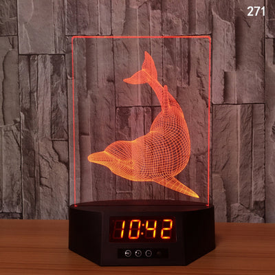 Lámpara LED Delfín 3D con Carga Inalámbrica - Luz Nocturna Brillante - Image 45